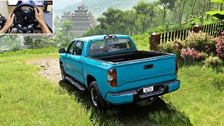 Toyota Tundra TRD Pro Offroading Forza Horizon 5 Steering Wheel Gameplay [upl. by Irrol]