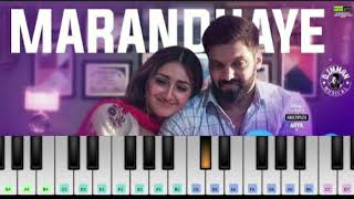 Marandhaye Song In Piano  Piano  Marandhaye Song  Teddy  Arya  AR Music [upl. by Ttennaj727]