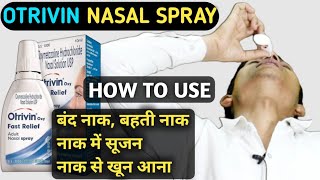 otrivin nasal spray how to use  xylometazoline nasal drops ip  xylometazoline  Otrivin [upl. by Airdnal689]