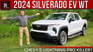 The 2024 Chevrolet Silverado EV WT Is A High Priced Electric Long Range Work Truck [upl. by Ailed]