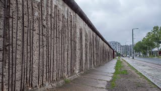 The Berlin Wall starting from Gartenstraße [upl. by Brenan]