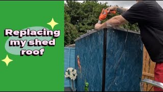 Replacing my Shed Roof [upl. by Longley]