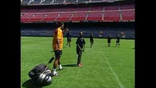 FC BARCELONA  RONALDINHO SOCCER LESSONS 14 [upl. by Critta132]