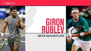 Andrey Rublev  Marcos Giron  ROME R64  Match Highlights IBI24 [upl. by Sculley]