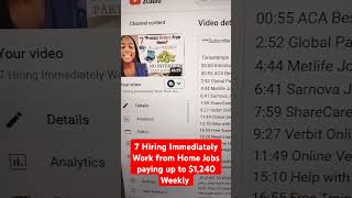 Get Paid 1240 A Week With 7 Immediate Work From Home Opportunities [upl. by Mannuela]