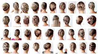 😍 EASY DIY Elegant Hairstyles Compilation 😍 Hairstyle Transformations [upl. by Refotsirhc]