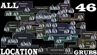 Hidden Grubs  All 46 hollow Knight grubs location [upl. by Ardnuaet542]