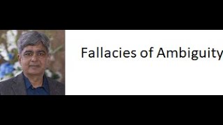 Fallacies of Ambiguity and its types [upl. by Erinn]