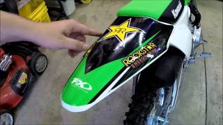 KLX110L Graphics Kit Factory Effex 2015 [upl. by Chariot]