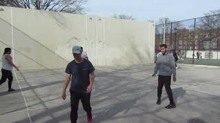 Pomonok Park  Brian amp Darren vs Fredo amp Victor  Filmed By Handball Social  3302024 [upl. by Savvas]