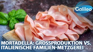 Kommt die wahre Mortadella wirklich aus Italien Großproduktion vs italienische FamilienMetzgerei [upl. by Ardnaskela38]