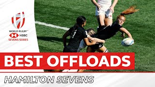 BEST OFFLOADS  New Zealand Sevens [upl. by Hidie]