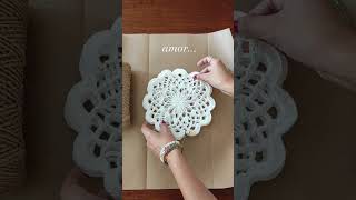 💛 Hermosas carpetas tejidas 💛 crochet handmade shortscrochet amor crocheting diy tejidos [upl. by Sorce]