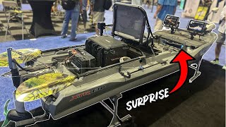 BIGGEST motorized fishing kayak BONAFIDE XTR130 at iCAST 2024 [upl. by Koo379]