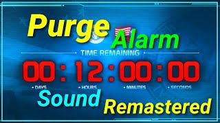 Purge Alarm sound Remastered  1 Hour [upl. by Zackariah]