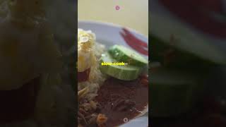 Traditional Malaysian Dishes Nasi Lemak Recipetrending recipe youtubeshorts food malaysia [upl. by Yrrum235]