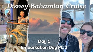 Embarkation Day  3Night Disney Wish Bahamian Cruise  Day 1 Part 2 [upl. by Vachell]