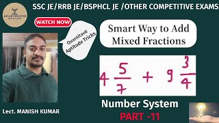 Quantitative Aptitude Number System part 11  Lect MANISH KUMAR [upl. by Enoob]