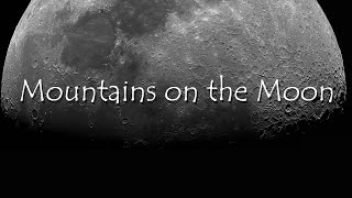 Mountains on the Moon 4K Apollo 15  Astronomy [upl. by Enihpled]