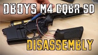 DBoys M4 CQBR SD Airsoft AEG Disassembly Guide [upl. by Orelu880]