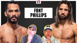 UFC Vegas 99 Rob Font vs Kyler Phillips Prediction Bets amp DraftKings [upl. by Jutta]