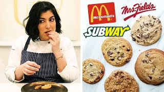 Cookie Expert Reviews Fast Food Chocolate Chip Cookies [upl. by Eciralc]