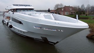 Heesen Yachts’ latest launched VanTom sets sail for the first time last Wednesday [upl. by Padraig54]