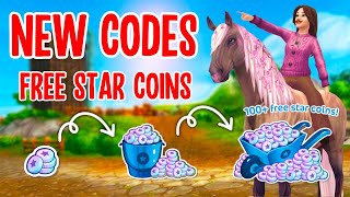 FOUR NEW STAR COIN CODES 110 FREE STAR COINS IN STAR STABLE [upl. by Vikky]