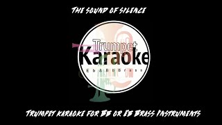 The Sound of Silence Trumpet Karaoke Playalong [upl. by Harris]