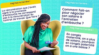 FAQ  Négociation salaire Indemnités de chômage Congés Paternité clause de non concurrence [upl. by Prudy596]