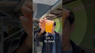 3 Level Es Jeruk orange juice food star review fyp shorts [upl. by Elyl119]