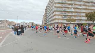 Media Maraton Santa Pola 2024 paso por Gran PlayaPuerto [upl. by Nalloh]