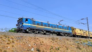 GTL WAG7 Locomotive hauling 07336 Manuguru Belagavi Express Special train [upl. by Berk559]