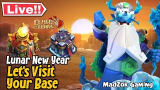 Lets Visit Your Base CLASH OF CLANS coc live cwl [upl. by Beniamino]