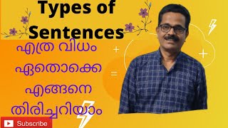 Types of sentences English grammarprevious year questionspsc englishgrammar tips [upl. by Atileda77]