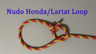 Nudo Honda  Lariat Loop nudos knot tutorial [upl. by Tsuda]