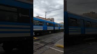 25052023  Paso A Nivel Donato Álvarez Caballito  Ferrocarril Sarmiento [upl. by Radnaxela913]