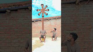 Two Brothers Long Head Helicopter Mode Flying Yarr Tera Hero Khalnayak Hogya shorts mmmrazz funny [upl. by Esorlatsyrc]