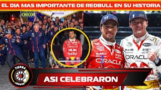 ASI CELEBRO REDBULL EL SUBCAMPEONATO DE SERGIO CHECO PÉREZ ¡EL DIA MÁS HISTORICO DE LOS TOROS ROJOS [upl. by Eive]