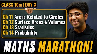 Class 10th Maths Marathon  CH 11 to CH 14 🔥  Shobhit Nirwan [upl. by Kempe]