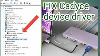 Cadyce device driver problem [upl. by Iz]