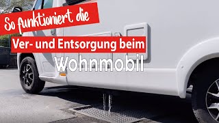 Ver und Entsorgung beim Wohnmobil🚽🚿Wasser auffüllen  Chemietoilette entleeren  Weinsberg Pepper [upl. by Illil]