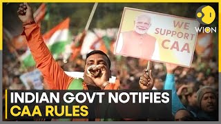 Government of India announces implementation of CAA  Latest News  WION [upl. by Tearle]