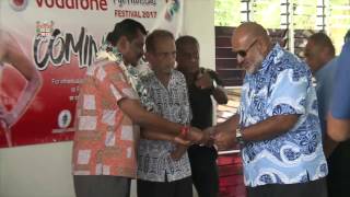 Fijian Minister officiates the distribution of 2016 Hibiscus Festival Charity Chest [upl. by Sim]