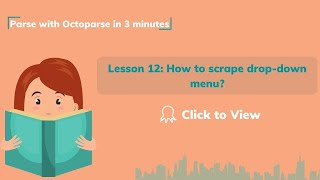 How to scrape dropdown menu Parse with Octoparse in 3 minutes [upl. by Ojoj]