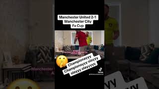 MAN CITY vs MAN UTD 12  MAN UTD FANS CRAZY REACTION‼️ REACTION FROM THE BEARDEDMANCS🍿 FA CUP 🏆 [upl. by Deland]