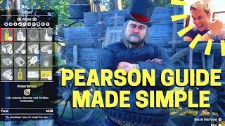 Red Dead Redemption 2 Pearson Butcher Guide Made Simple Icons Donate Carcasses Pelts Crafting [upl. by Yl]