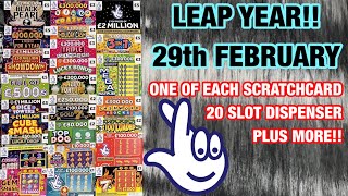 Scratchcards from The National Lottery © 398 LEAP DAY SPECIAL [upl. by Jodi]