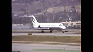 Great American Airways DC915 amp MD87 Departures BUR [upl. by Aleunam]