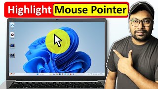 How to highlight mouse pointer windows 11  mouse pointer highlight  mouse cursor highlight [upl. by Santos391]